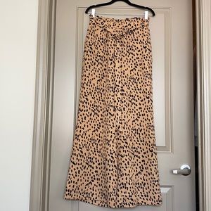 Leopard double lined pants